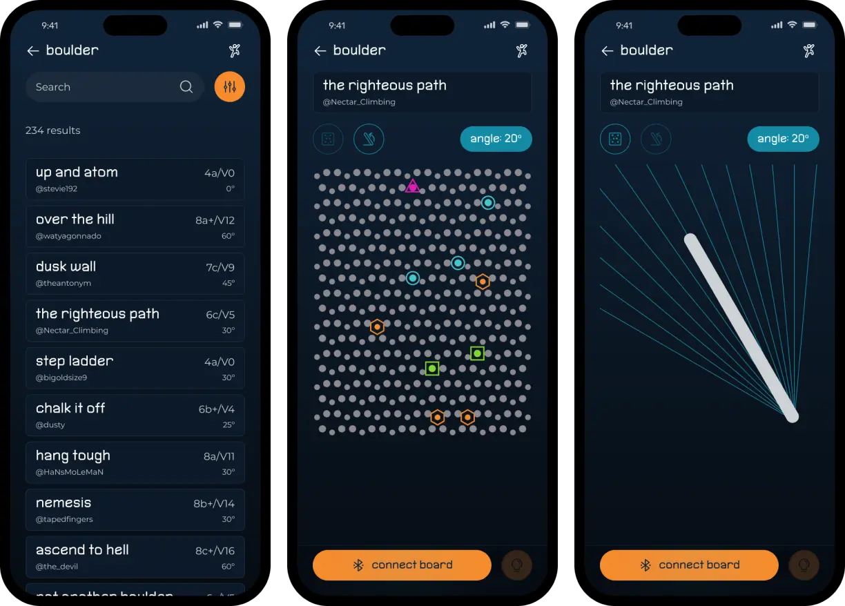 Nectar Climbing Mobile App