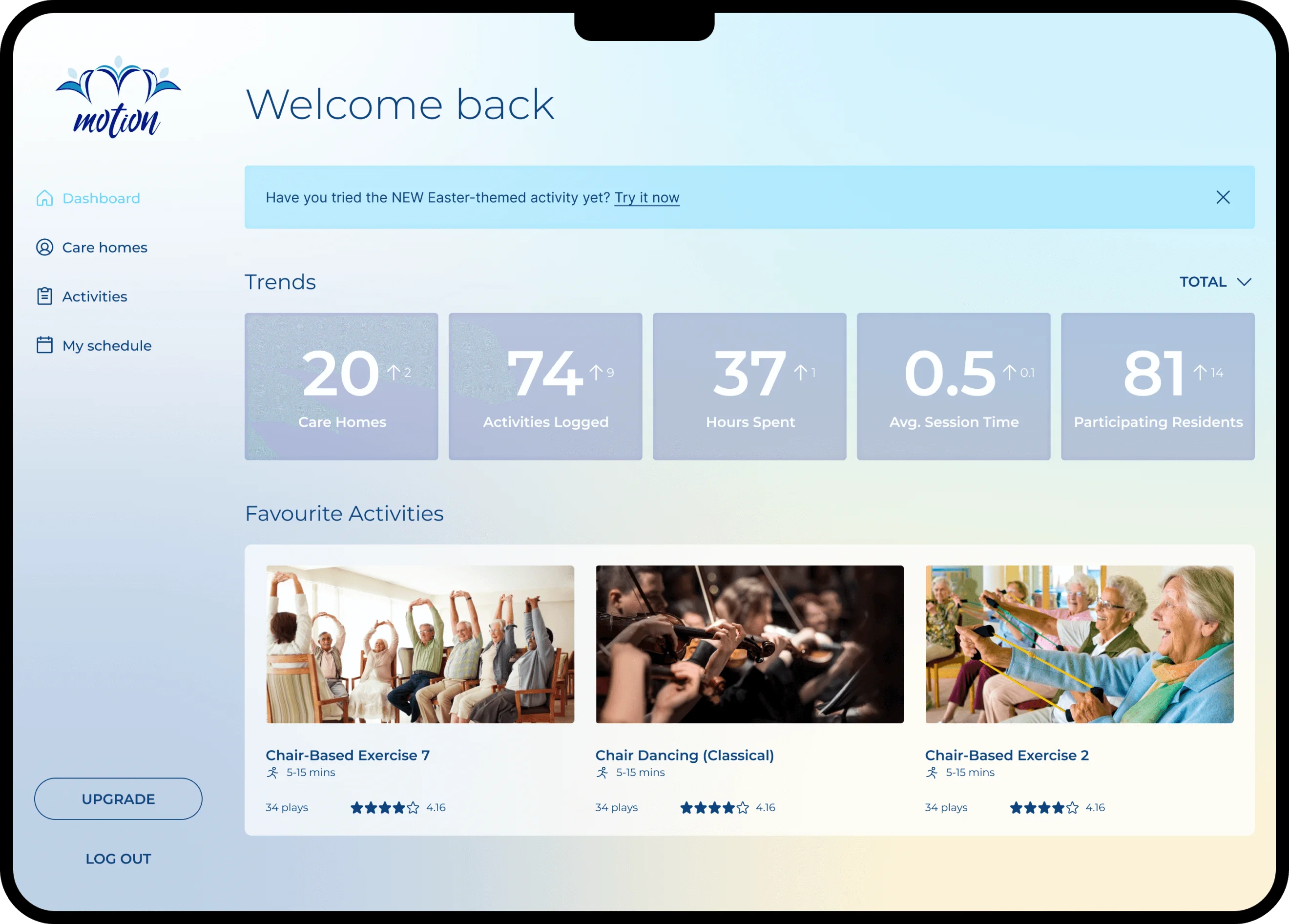 Motion Exercise Web Application
